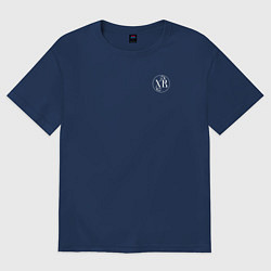 Мужская футболка оверсайз Христос воскресе белый узор