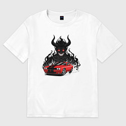 Мужская футболка оверсайз Dodge - Demon SRT