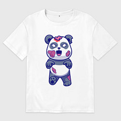 Мужская футболка оверсайз Зомби панда