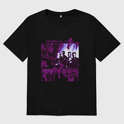 Футболка оверсайз мужская Depeche Mode in violet, цвет: черный