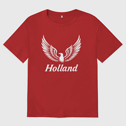 Футболка оверсайз мужская Крылья Голландии, цвет: красный