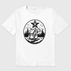 Мужская футболка оверсайз Советский путешественник