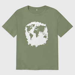 Мужская футболка оверсайз Тень Земли