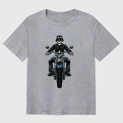 Мужская футболка оверсайз Skeletor racer