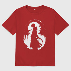 Футболка оверсайз мужская Аниме гот, цвет: красный