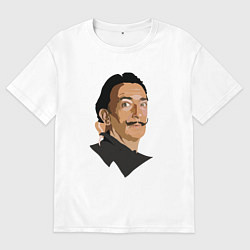 Футболка оверсайз мужская Дали, цвет: белый