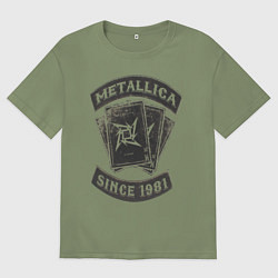Мужская футболка оверсайз Metallica: since 1981
