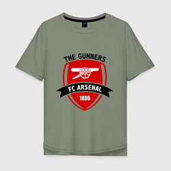 Футболка оверсайз мужская FC Arsenal: The Gunners, цвет: авокадо