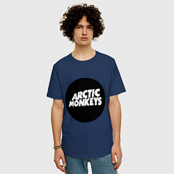 Футболка оверсайз мужская Arctic Monkeys Round, цвет: тёмно-синий — фото 2