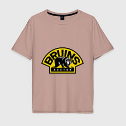 Мужская футболка оверсайз HC Boston Bruins Label