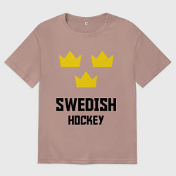 Мужская футболка оверсайз Swedish Hockey