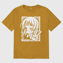 Мужская футболка оверсайз Аниме позитив