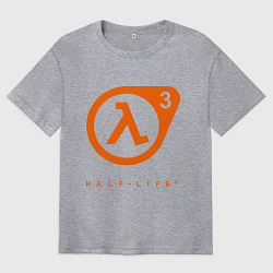 Футболка оверсайз мужская Half-Life 3, цвет: меланж