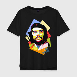Футболка оверсайз мужская Che Guevara Art, цвет: черный