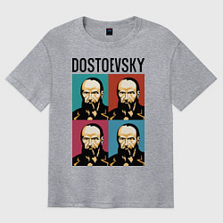 Футболка оверсайз мужская Dostoevsky, цвет: меланж