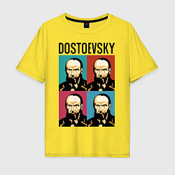 Футболка оверсайз мужская Dostoevsky, цвет: желтый