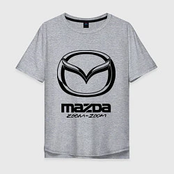 Футболка оверсайз мужская Mazda Zoom-Zoom, цвет: меланж