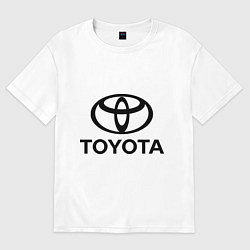 Футболка оверсайз мужская Toyota Logo, цвет: белый
