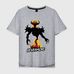 Мужская футболка оверсайз Nevermore Fire