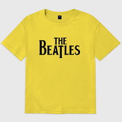 Футболка оверсайз мужская The Beatles, цвет: желтый