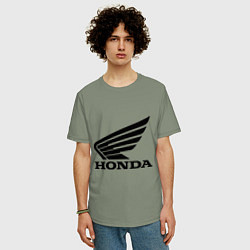 Футболка оверсайз мужская Honda Motor, цвет: авокадо — фото 2