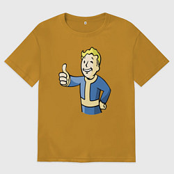 Мужская футболка оверсайз Fallout vault boy