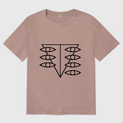 Мужская футболка оверсайз Евангелион