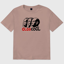 Футболка оверсайз мужская Oldscool USSR, цвет: пыльно-розовый