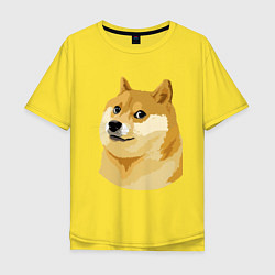 Футболка оверсайз мужская Doge, цвет: желтый