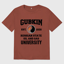 Мужская футболка оверсайз Унивеситет им.Губкина