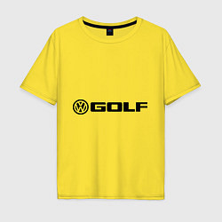 Футболка оверсайз мужская Volkswagen Golf, цвет: желтый