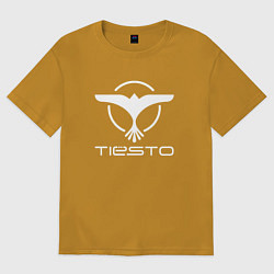 Футболка оверсайз мужская Tiesto, цвет: горчичный