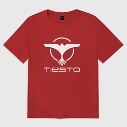 Футболка оверсайз мужская Tiesto, цвет: красный