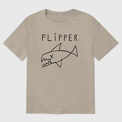 Мужская футболка оверсайз Flipper