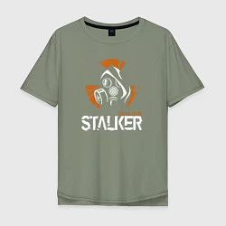 Футболка оверсайз мужская STALKER: Online, цвет: авокадо