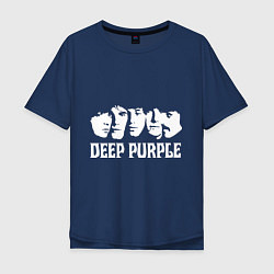 Футболка оверсайз мужская Deep Purple, цвет: тёмно-синий