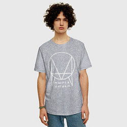 Футболка оверсайз мужская OWSLA, цвет: меланж — фото 2