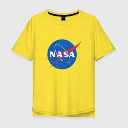Футболка оверсайз мужская NASA: Logo, цвет: желтый