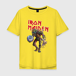 Футболка оверсайз мужская Iron Maiden: Zombie, цвет: желтый