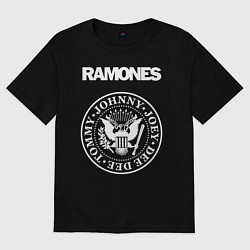 Футболка оверсайз мужская Ramones, цвет: черный