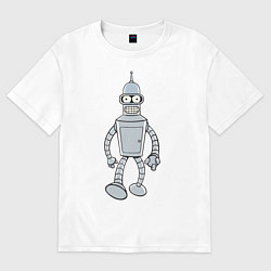 Футболка оверсайз мужская Iron Bender, цвет: белый