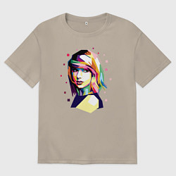 Мужская футболка оверсайз Taylor Swift Art