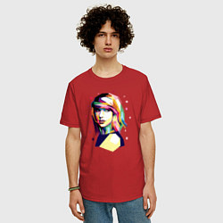 Футболка оверсайз мужская Taylor Swift Art, цвет: красный — фото 2