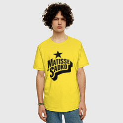 Футболка оверсайз мужская Matisse & Sadko, цвет: желтый — фото 2