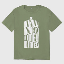 Мужская футболка оверсайз Talk Whovian To Me