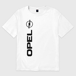 Футболка оверсайз мужская OPEL, цвет: белый