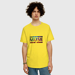 Футболка оверсайз мужская Muse Colour, цвет: желтый — фото 2