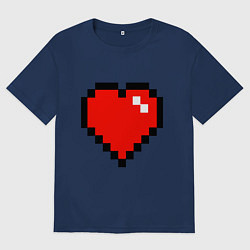 Футболка оверсайз мужская Minecraft Lover, цвет: тёмно-синий