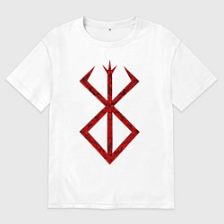 Мужская футболка оверсайз Берсерк. Клеймо