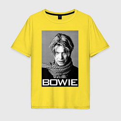 Футболка оверсайз мужская Bowie Legend, цвет: желтый